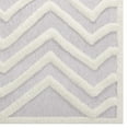 thumbnail image 3 of Modway Pathway Abstract Chevron 5x8 Shag Area Rug in Ivory and Light Gray, 3 of 7