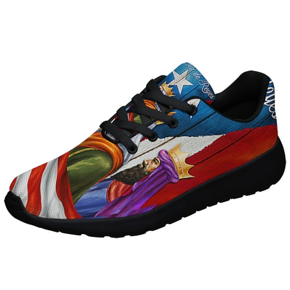 Three Kings Puerto Rico Feliz Da de Reyes Shoes Sneakers Black Size 3.5