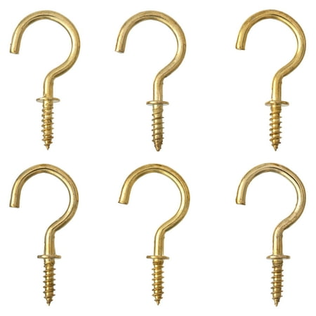 

24 Packs: 8 ct. (192 total) 7/8 Brass Cup Hooks by Studio Décor®