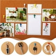 CANKER 50 Pcs Creative Hookshaped Push Pin Paper Photo Memo Document
