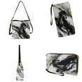 thumbnail image 4 of ZUXONGSY Marble Horse Print Bucket Bag Tote Purse Set for Women Waterproof Shoulder Bag with Leather Wallet Trendy 2 Pcs Bucket Purse Set for Dating, 4 of 4