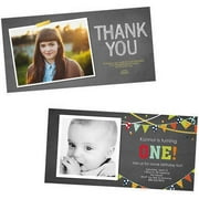 4x8 Rounded Stationery Cards w/ Return Recipient Envelope Printing