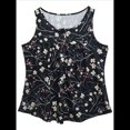 thumbnail image 3 of Camisetas de Tirantes de Verano para Mujer, Sin Mangas, Holgadas, Estilo Henley, con Botones, para Combinar con Leggings, Blusa Plisada Informal. Color 5XL, 3 of 7