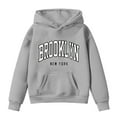 thumbnail image 3 of Toddler Girls Hoodie Brooklyn Print Hooded Sweatshirt Graphic Sports Loose Pullovers Top, 3 of 3