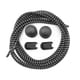 thumbnail image 1 of Paquete de 2 cordones * Seguridad reflectante Lacios de bloqueo elásticos 120 cm Redondos Trimsable Reutilizable Cuerdas de ejecución Reemplazo Negro Inevent AP004180-01, 1 of 7