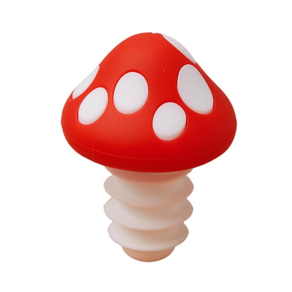 Homelife Silicone Wine Bottle Stoppers Mushroom-Shaped Bottle Wine Cork Freshness Preserver Leak-Proof Kitchen Gadget