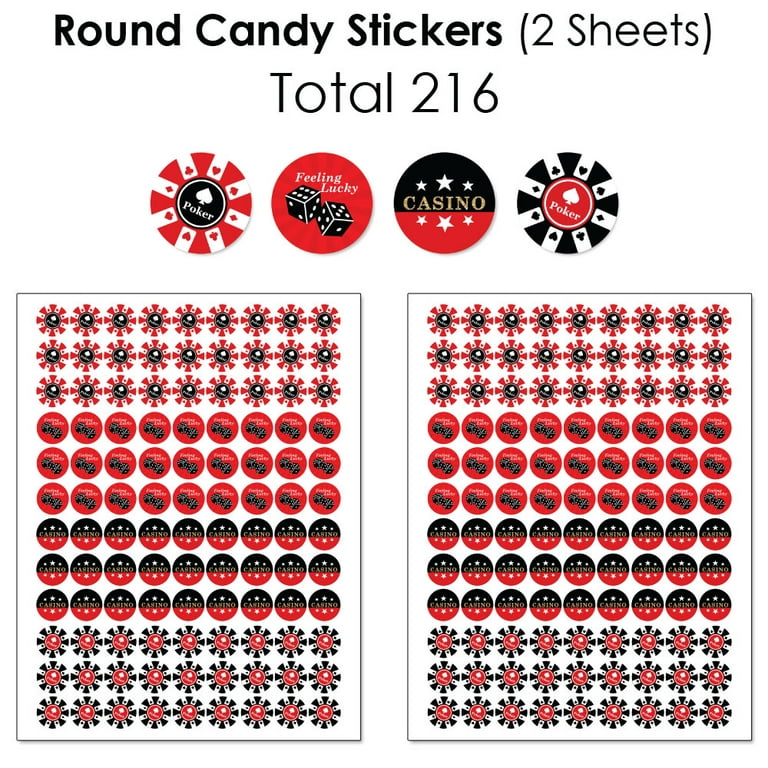 Big Dot of Happiness Masquerade - Mini Candy Bar Wrappers, Round Candy  Stickers and Circle Stickers - Mask Party Candy Favor Sticker Kit - 304  Pieces