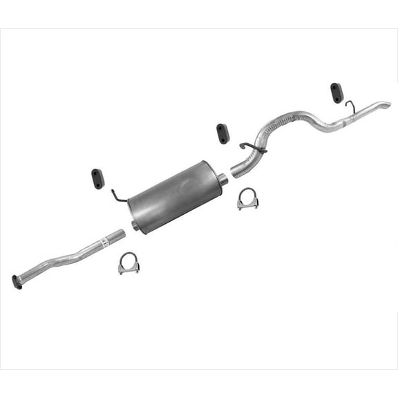 Muffler Exhaust Pipe System for 2004-2012 Colorado With 126 Inch Wheel Base