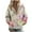 Yellow, variant on cocolona Hoodies for Women Casual Long Sleeve Zip Up Hooded Sweatshirts Fall Winter Fashion Floral Print Jacket Coats with Pockets