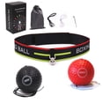 thumbnail image 2 of Pelota de reacción de boxeo, pelota de espuma de PU ajustable montada en la cabeza, pelota de goma, equipo deportivo de fitness, pelota de velocidad, 2 of 4