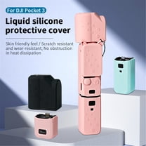 Flysimple Pocket 3 Case, Soft Anti-Collision Shockproof Protective Silicone  Case Cover Compatible with DJI Osmo Pocket 3 Creator Combo Screen Lens Protector Grip Cover Skin Sleeve Accessories