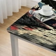 thumbnail image 5 of WYYP Full Moon Square Tablecloth with Elastic Edge 100% Polyester Fiber 36*36, 5 of 8