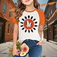thumbnail image 1 of YUNAFFT T-Shirts Décontractés à Manches Raglan pour Enfants Imprimé Festival Orange Style Unisexe Ludique, 1 of 9