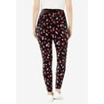 thumbnail image 2 of Woman Within Plus Size Tall Stretch-Cotton Knit Pull-On Printed Leggings, 2 of 6