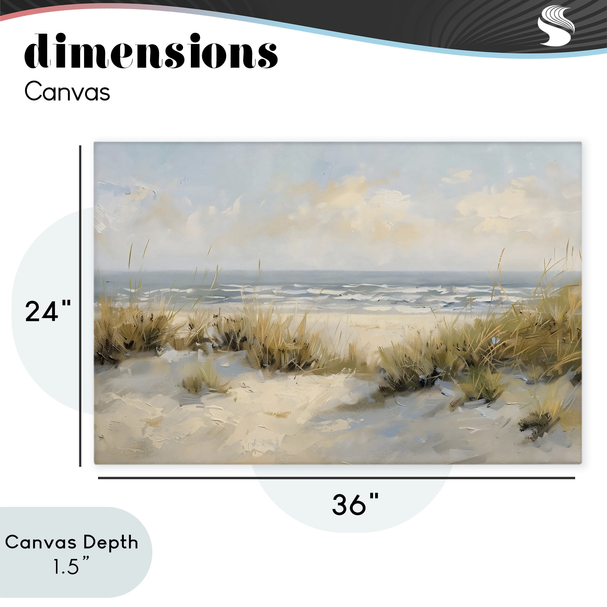 Stupell Industries Coastal Birds Over Dunes Canvas Wall Art, design by Creative Studio