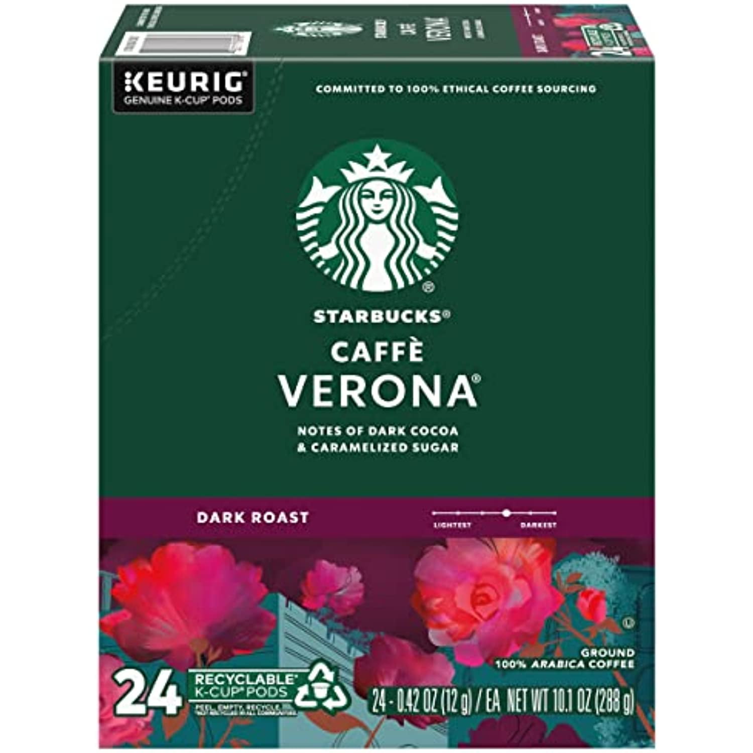 Starbucks Caffe Verona KCups, 24 Count