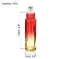 thumbnail image 2 of Uxcell 10mL Roller Bottles Glass Essential Oil Container, Red Yellow 2 Pack, 2 of 5