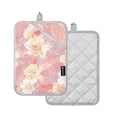 thumbnail image 2 of Pot Holders Set of 2 Heat Resistant 338℉ Kitchen Oven Gloves Potholder Cooking Baking Microwave Mitts Beautiful Flowers, 2 of 7
