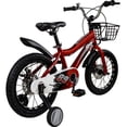 thumbnail image 2 of Bicicleta Infantil Roja Niños Rodada 16 Con Canasta Racing, 2 of 4