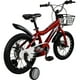 thumbnail image 2 of Bicicleta Infantil Roja Niños Rodada 16 Con Canasta Racing, 2 of 4