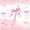 Pink White T, variant on meiyoeat Pink Bow Monogram A Full Size Comforter Sets,Cute Ribbon Bowknot Bedding Comforter Set For Girl,Pink Reversible,3-Piece,1 Comforter and 2 Pillowcases