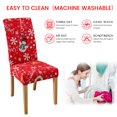 thumbnail image 5 of TOPCHANCES Christmas Chair Back Cover Set of 6, Snowman Slipcovers Kitchen Chair Cap Sets Xmas Decoration for Dinning Room Christmas Banquet Holiday Festival Decor, 5 of 7