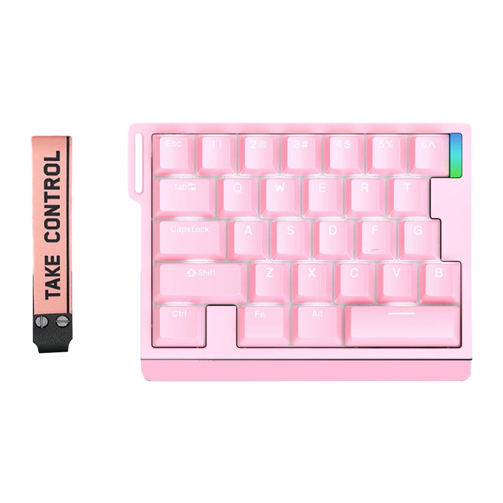 Switches Keyboard Backlit Hot Swappable Gaming Mechanical Single Handed Keyboard Replacement