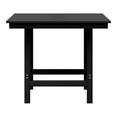 thumbnail image 2 of WestinTrends Ashore Outdoor HDPE 36" Square Patio Dining Table with Umbrella Hole, Black, 2 of 16