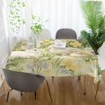 thumbnail image 3 of Yayeee Tablecloths 60" x 90" Rectangle Wrinkle Resistant Party Table Cover, Yellow Floral Rabbit, 3 of 8