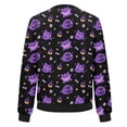 thumbnail image 4 of Chaqueta bomber con estampado de dibujos animados para mujer, ligera, con cremallera, informal, abrigo de moda, 4 of 5