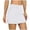 White, variant on White Tennis Skirt for Women Side Slit Athletic Skorts for Women Built in Shorts Womens Skirts 2XL