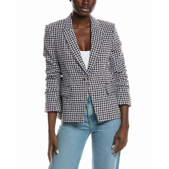 Derek Lam womens 10 Crosby Ralph Ruched Sleeve Jacket, 2, Brown