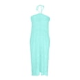 thumbnail image 5 of Womens Summer Fashion Dresses Solid Colores V-Neck Sleevelesses 2026 Vacation Beach Sundresses — Mint Green∣XL, 5 of 7