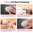 thumbnail image 3 of Oazouf LED Pet Nail Clippers with Light and File, Safe Mess-Free Grooming Tool for Small Medium Cats Dogs Rabbits Birds, Pink, 3 of 11