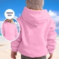 thumbnail image 2 of SUXIAN Childrens Custom DIY Long Sleeve Hoodie for Boys and Girls Casual Loose Sport Wear Pink 5-6 Years, 2 of 4