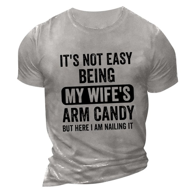 Men's T-shirt T-shirts Graphic Text Pool3D Printing Street Casual Short Sleeve Printed Clothing BasicS