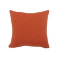 thumbnail image 6 of Ox Bay Avani Burnt Orange Solid Cotton Fringed Adult Decorative Throw Pillow, 6 of 8