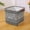 Gray13, variant on Tuvgenk Gray Dirty Laundry Basket 12.6*12.6*12.6in Folding Handles Storage Basket Cloth Carry Bathroom Storage Bin