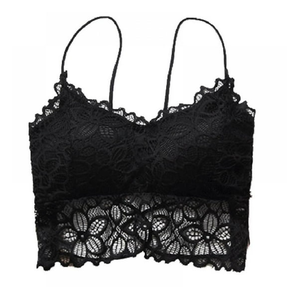 Lace Bralettes for Women Bralette Padded Lace Bandeau Bra