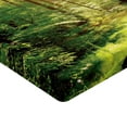 thumbnail image 2 of Ambesonne Forest Fitted Sheet, Sunset Moss Woods Trees, Full Size, Green Brown, 2 of 3
