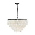 thumbnail image 4 of Living District Selene 6-Light Mid-Century Metal Pendant in Black and White, 4 of 4