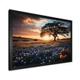 thumbnail image 2 of Designart "Twilight Purple Bonnets Field" Blue Bonnets Picture Framed Wall Decor, 2 of 5