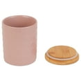 thumbnail image 3 of DII Kitchen Accessories Textured Matte Ceramic Canister Set, Pale Mauve, Vine, 3 Piece, 3 of 3
