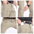 thumbnail image 6 of GrmtClth Cargo Pants for Men Ripstop Water Resistant Work Hiking Pants Lightweight Fabric Durable Travel Pants Camping Pants with Multiple Pockets(No Belt) Khaki S, 6 of 9