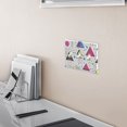 thumbnail image 5 of Yayeee Toggle Light Switch Wall Plate 2-Gang 4.56"x4.48" Decorative Outlet Cover, Pink Simple Shapes, 5 of 7
