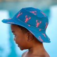 thumbnail image 2 of Swimlids Funky Bucket Hats for Men, Women, Kids & Baby - UPF 50+ Sun Protection Boonie Hats - Nylon & Spandex, Lobster, Large, 2 of 5