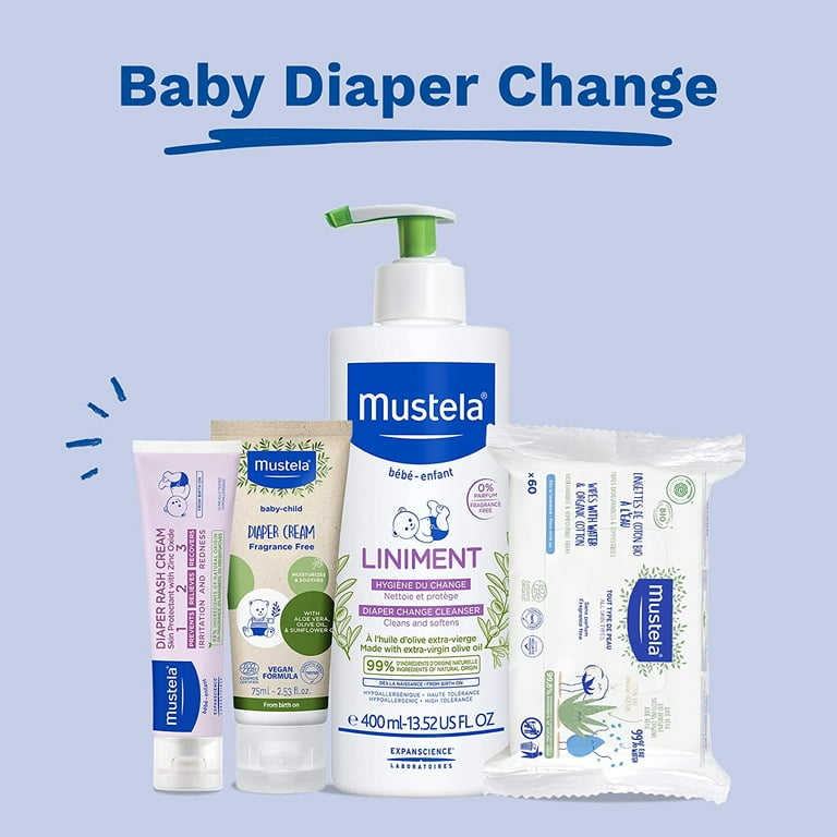 Crème 1 2 3 pour le change bébé Mustela
