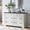 Antique White&Brown-7Drawer, variant on BOSHIRO 6-Drawer Carved Dresser for Bedroom, Tall Farmhouse Storage Chest with Antique Brass Handles, Black Finish