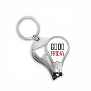 Celebrate Good Friday Canada Blessing Fingernail Clipper Cutter Opener Key Chain Scissor