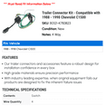 thumbnail image 2 of Trailer Connector Kit - Compatible with 1988 - 1998 Chevy C1500 1989 1990 1991 1992 1993 1994 1995 1996 1997, 2 of 2